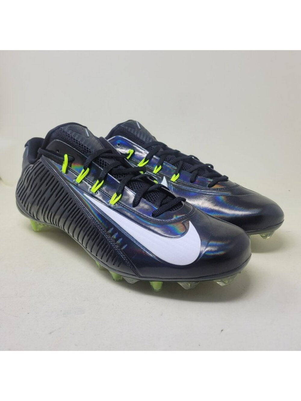 Nike Vapor Carbon 2.0 Elite Flywire Football Cleats Black Size 16 631425-011